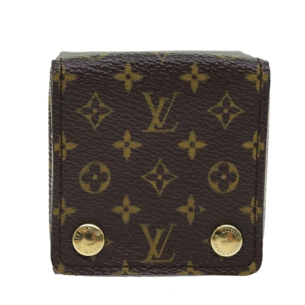Louis Vuitton Monogram Jewelry Case Box Brown